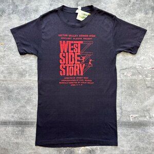 Vintage 80s West Side Story Theatre Broadway Play Shirt